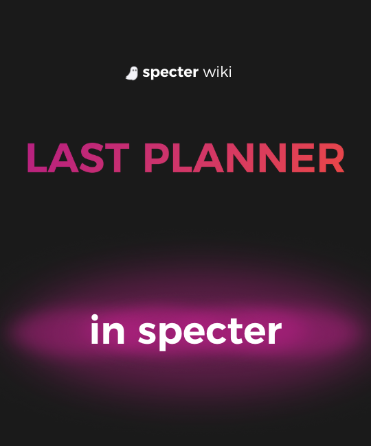 Last Planner in specter